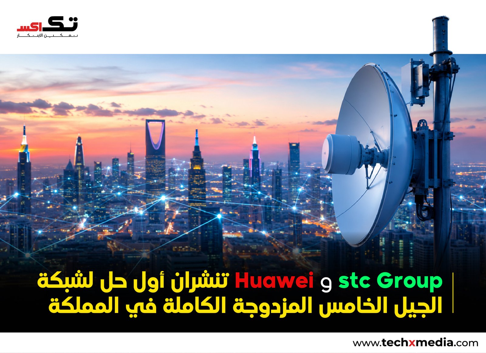 stc Group وHuaweiتطلقان حل Full Duplex لشبكات الجيل الخامس في السعودية