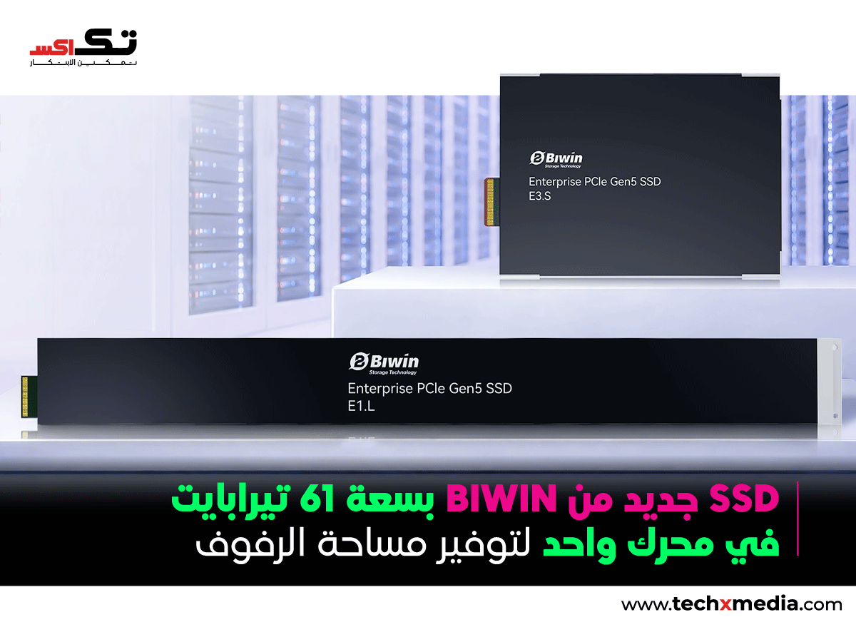 BIWIN تطلق وحدة التخزين المؤسسية SP5002 لدعم احتياجات الذكاء الاصطناعي